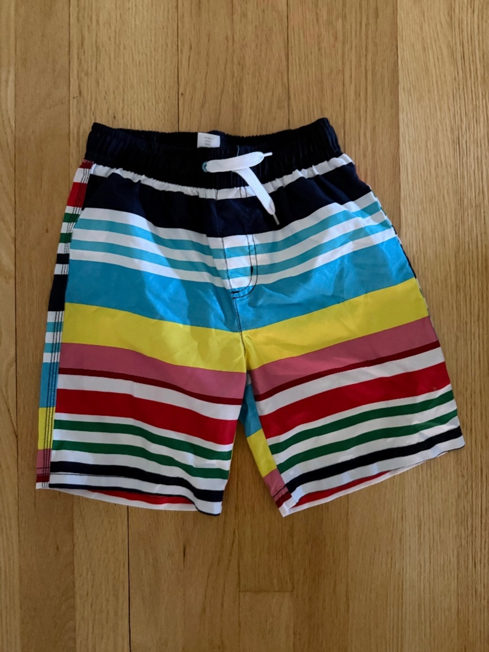Gymboree Boys Swim Trunks Colorful Stripes Size 6
